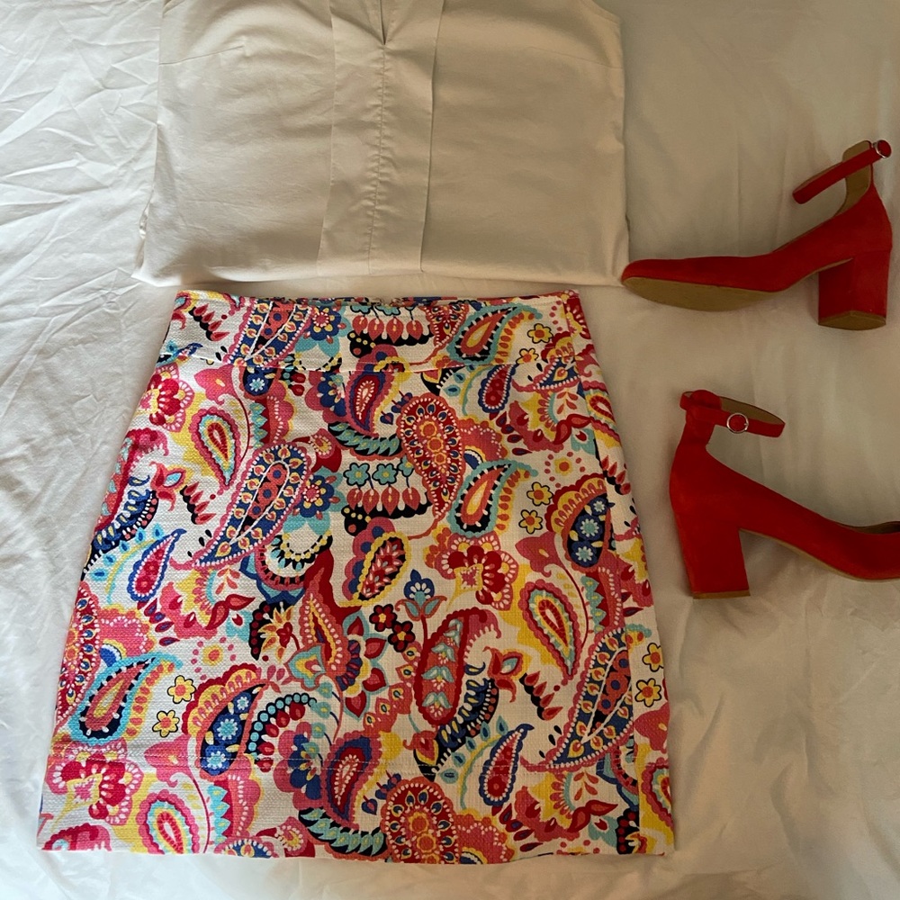 Talbots Paisley skirt